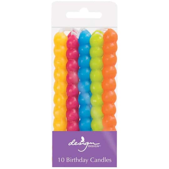 Design Design Bubble Style Specialty Birthday Candles Set